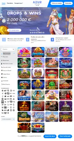 l'application et interface ASTROMANIA CASINO