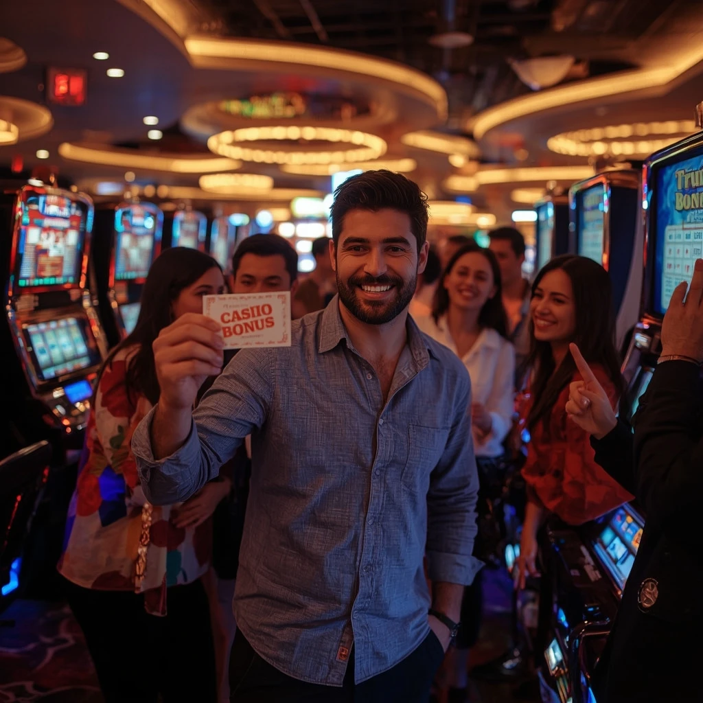 une personne avec un bonus Astromania Casino